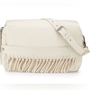 3.1 Phillip Lim Bianca Small Flap Fringe Crossbody Off White Leather